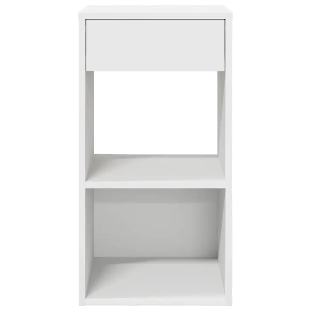 Comodini con Cassetto 2 pz Bianchi 35x34x66,5 cm 858714