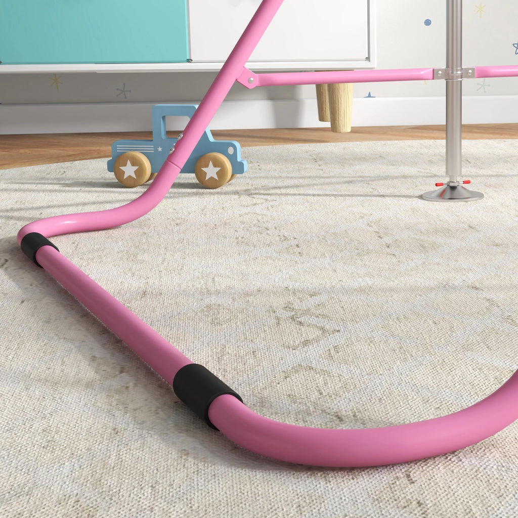 Barra Pieghevole per Ginnastica Artistica ¨C zephmum ¨C Altezza Regolabile, Rosa