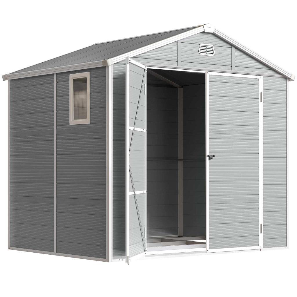 Casetta da giardino con tetto a capanna ¨C zephmum ¨C 240x190x180/228 cm