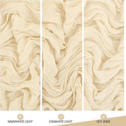 Tavolo di servizio in velluto di avorio - 6 pezzi - tovagliato rustico boho per matrimonio, doccia di nozze, compleanno - decorazione da tavola - 55 x 180 cm