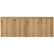 Set NEWPORT 2 Armadi Pensili Sottolavabo con Piano di Lavoro 160x60x40 Effetto Rovere [en.casa]