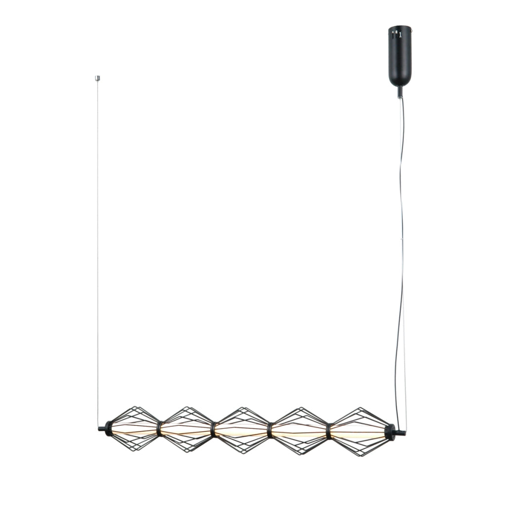 Lampada a sospensione Sevil in metallo nero LED 25W Italux
