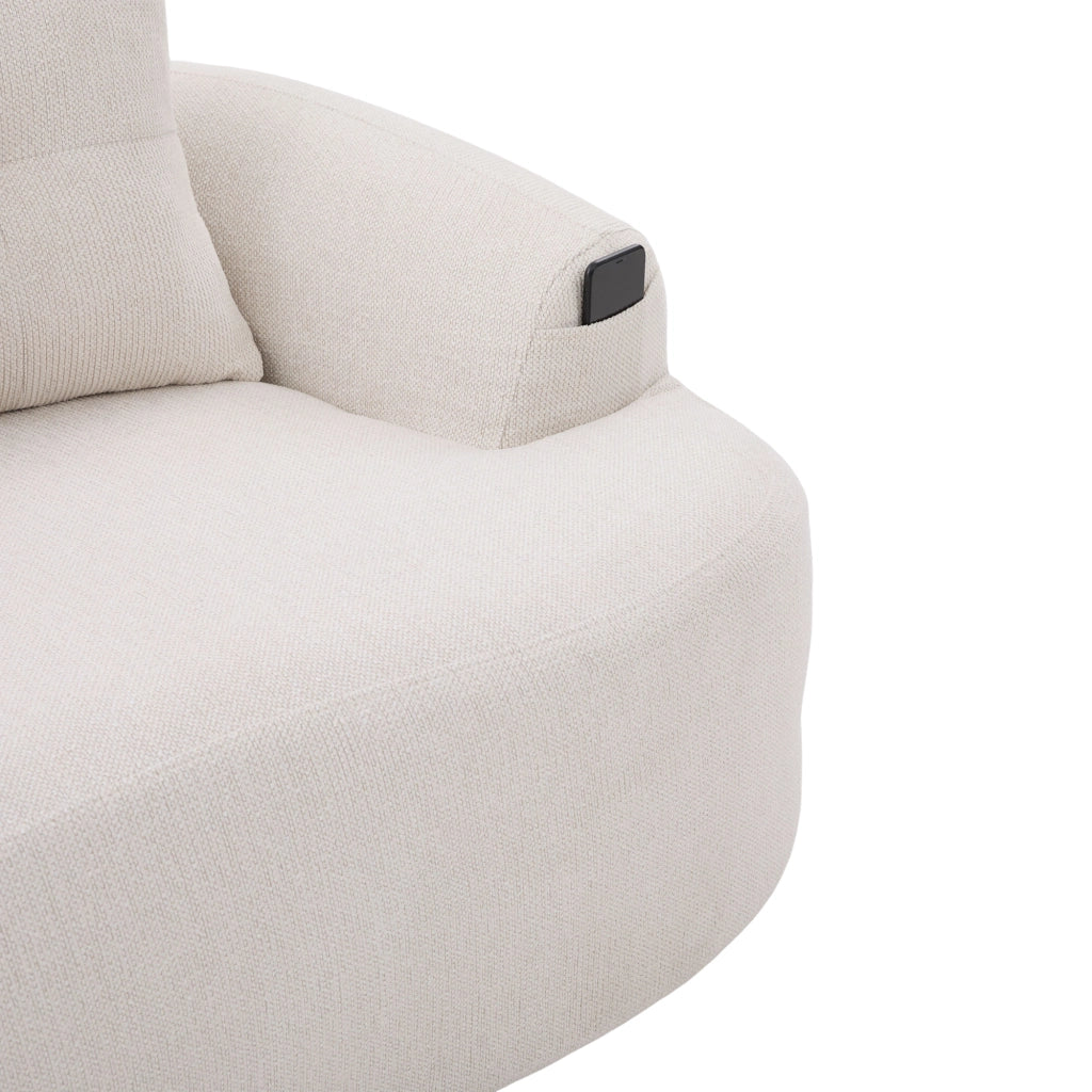 divano a 2 posti con schiuma e molle insacchettate; senza montaggio; in ciniglia beige; 164 Ã— 92 Ã— 60 cm