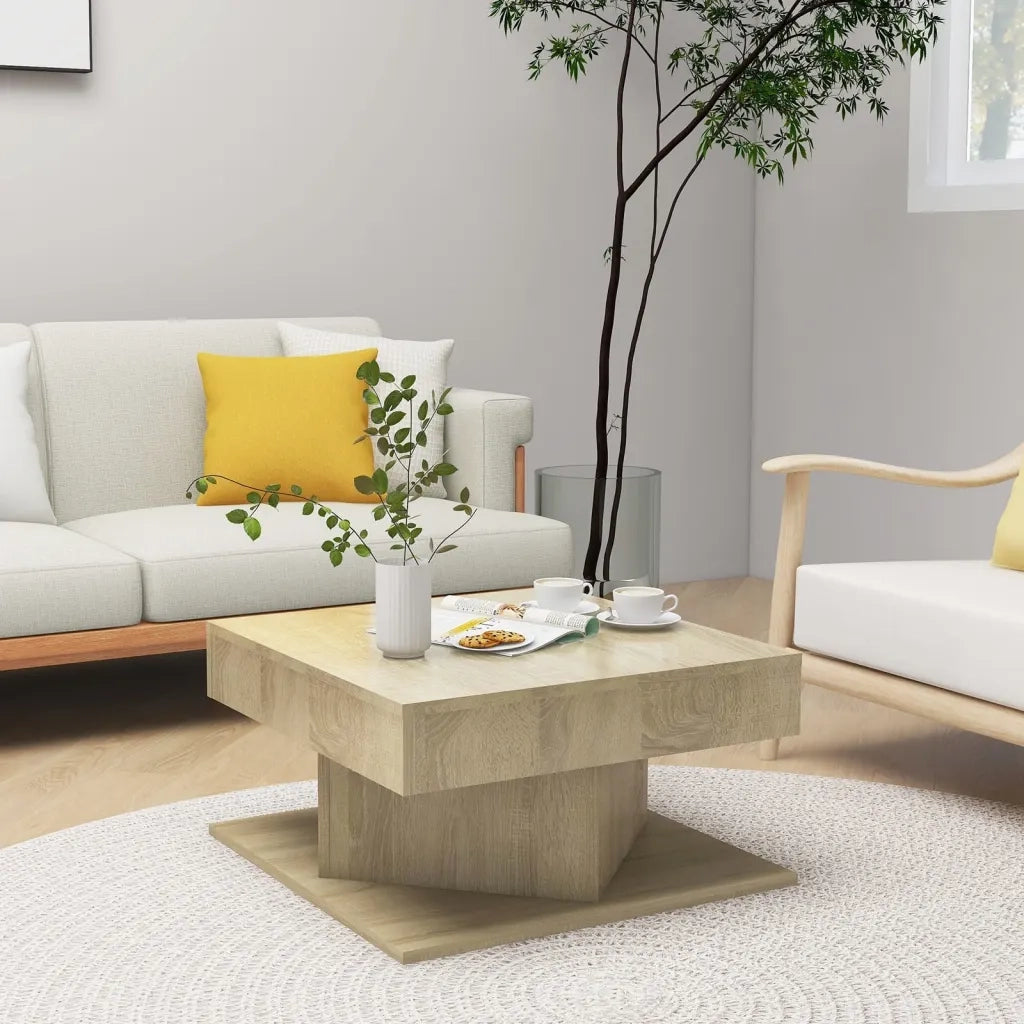 Tavolino da salotto | Tavolino da caff¨¨ | Tavolino da Soggiorno Rovere Sonoma 57x57x30 cm Legno Multistrato