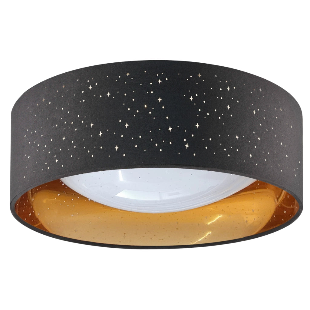 Plafoniera LED 18W 4000K Ø32cm nero-oro Tuluza Polux