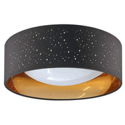 Plafoniera LED 18W 4000K Ø32cm nero-oro Tuluza Polux