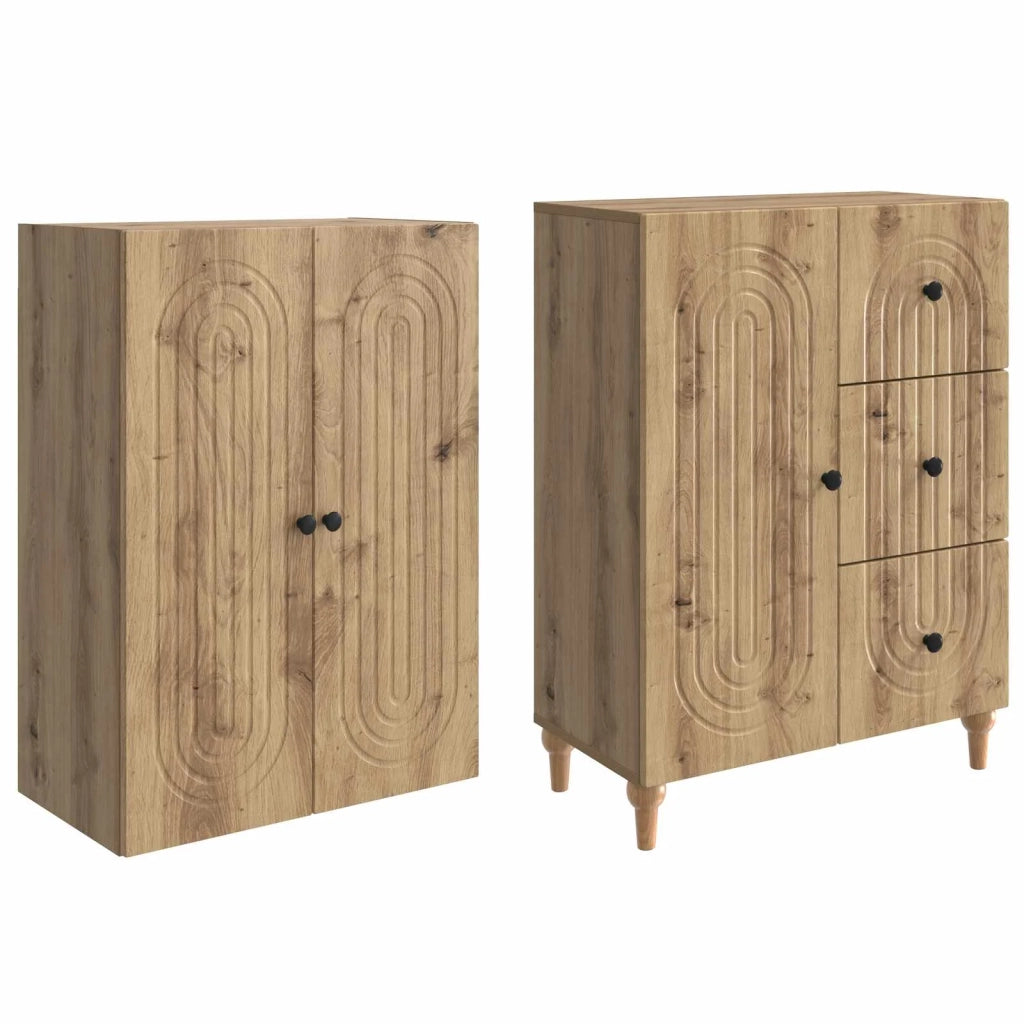 Set di armadi 2 pcs 66 x 34,5 x 90 cm Legno ingegnerizzato 3416483