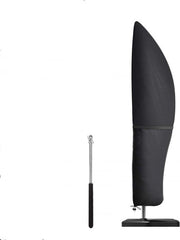 Parasole di Protezione Extra Grande - Impermeabile - Resistente al Vento - Antirayon - Nero - 265x50/70/40cm Copertura Parasolare
