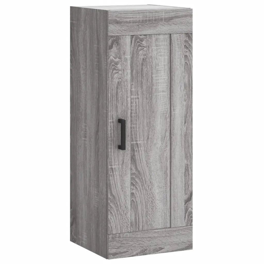 vidaXL Mobile a Parete Grigio Sonoma 34,5x34x90 cm Legno Multistrato