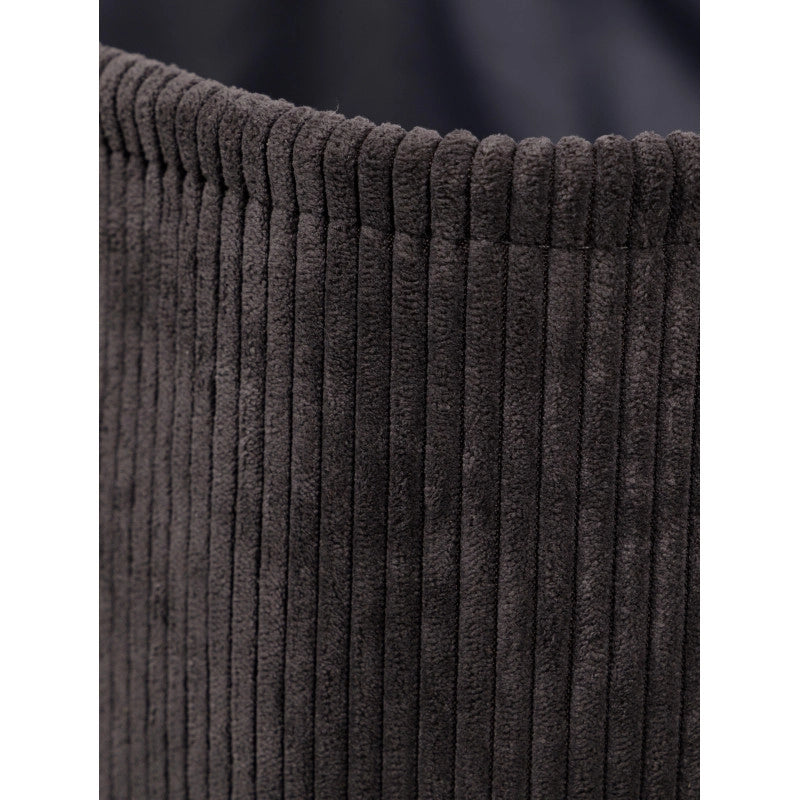 Set di 6 Cesti porta tutto Micol Grigio Scuro 33x23x18cm Velluto A Coste