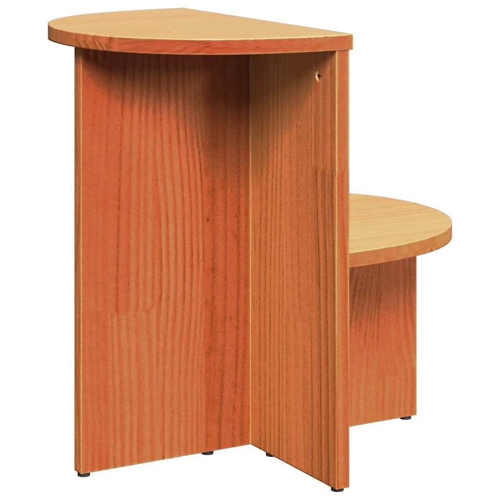 vidaXL Tavolo laterale Cera marrone 50 x 40 x 50 cm