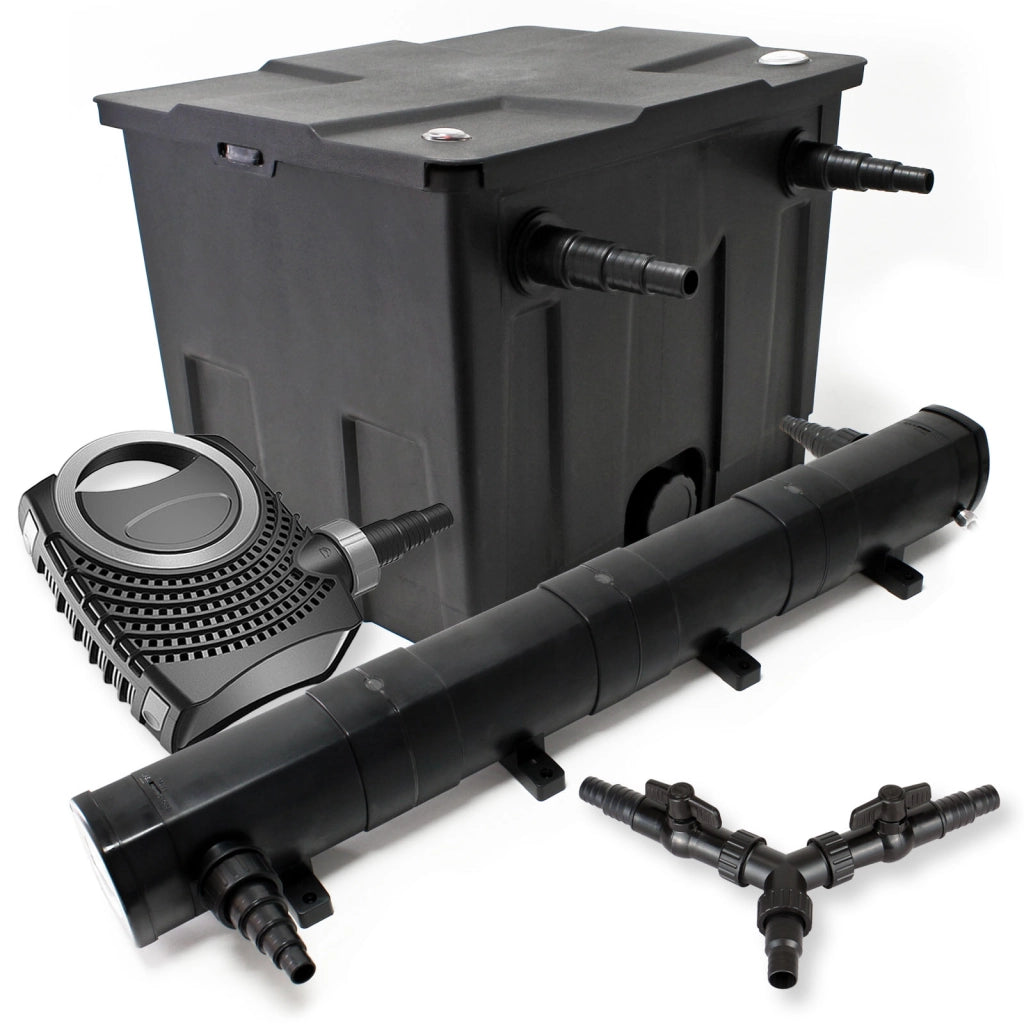 Set per laghetti filtro 12000l chiarificatore UVC 72W pompa NEO8000 70W