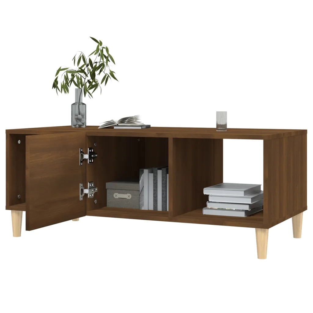 Tavolino da CaffÃ¨ Rovere Marrone 102x50x40 cm Legno Multistrato cod mxl 26057