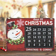 Calendario Avvento Lavagna Con Gessetto In Legno 3 Modelli Decorazioni Natalizie