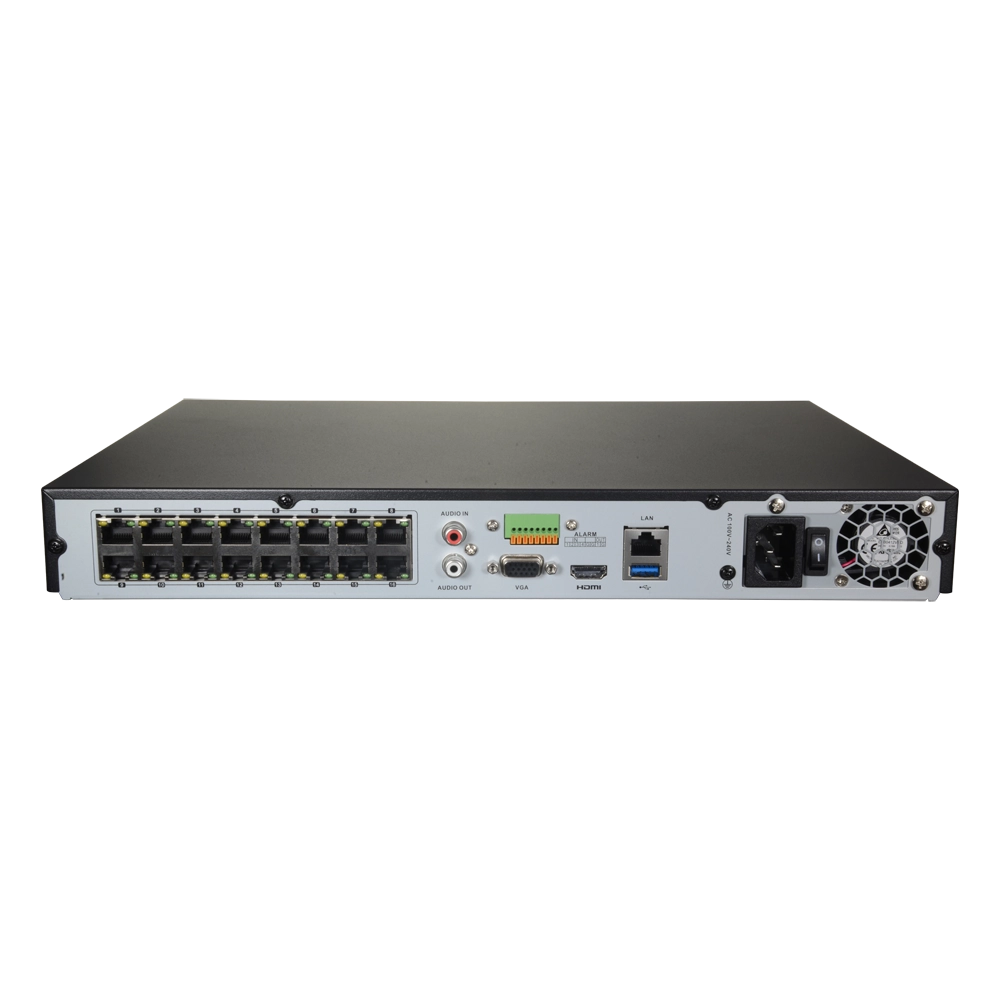 Nvr 16 Canali Poe Hikvision fino A 8 Mpx 4k HWN-5216MH-16P