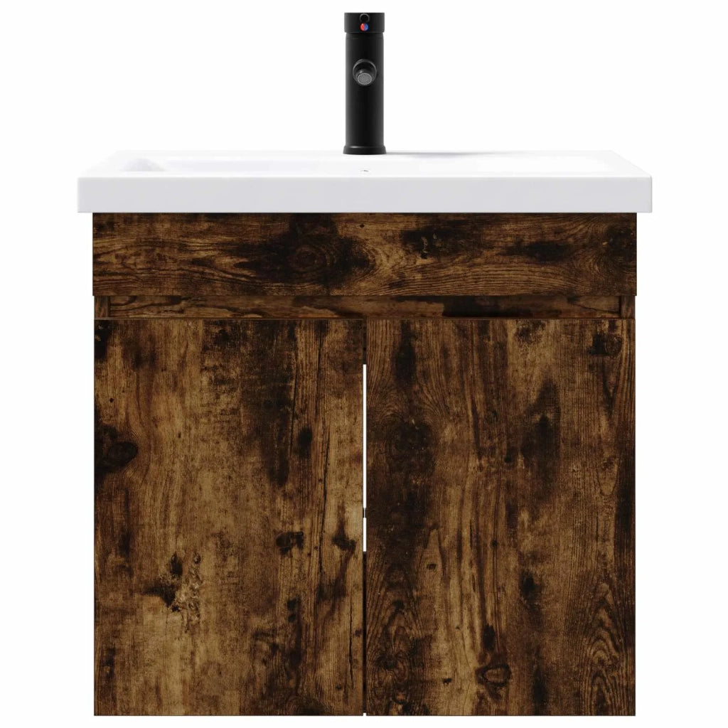 Mobile bagno con rubinetto Rovere Fumo 61 x 40 x 74,5 cm