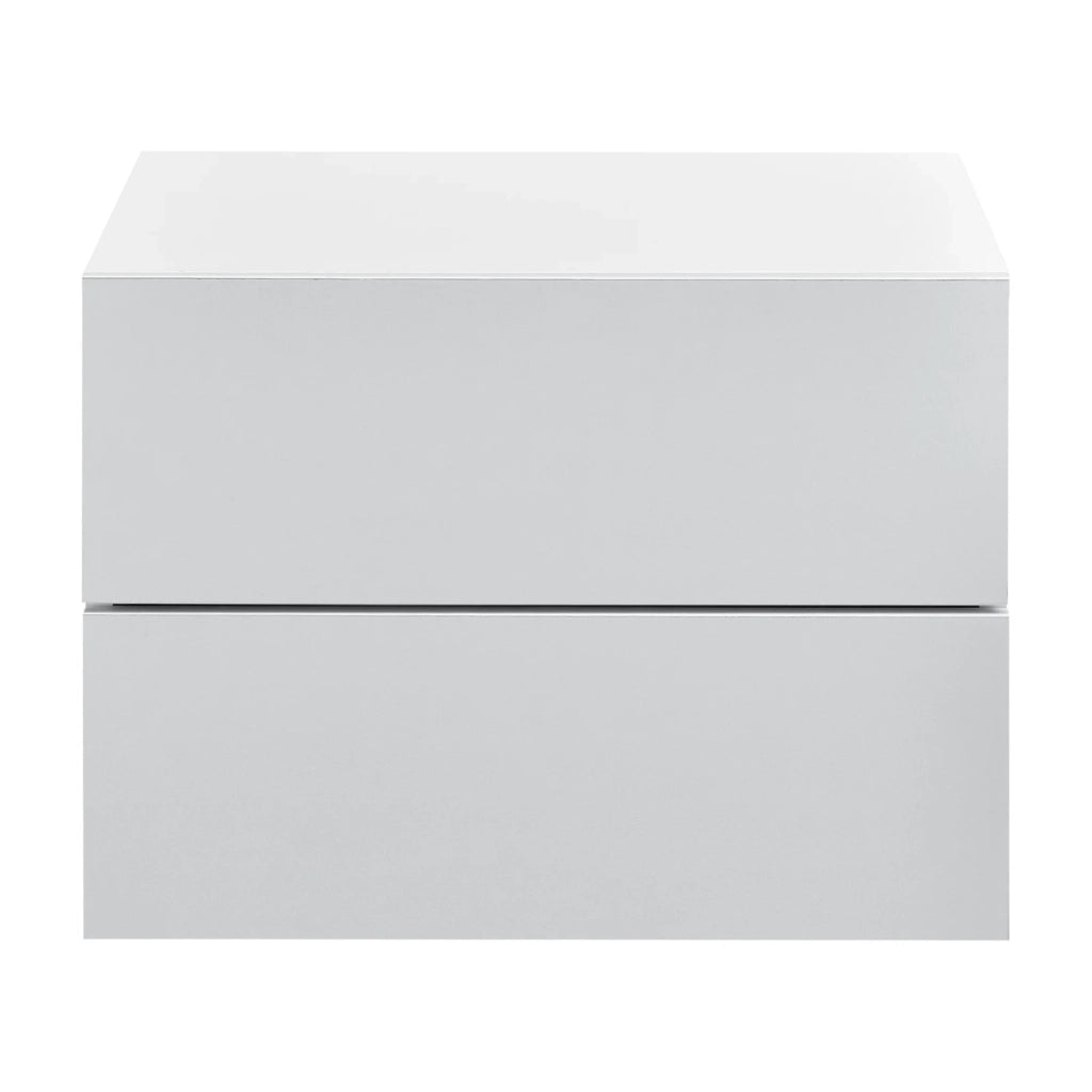 Comodino/mobiletto da parete con 2 cassetti bianco 03_0000820