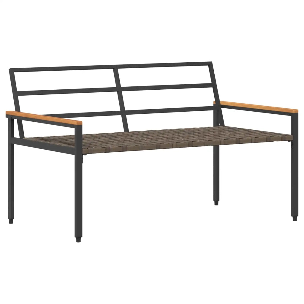 Panchina da esterno 2 -Seater 116 x 67,5 x 72 cm polyrattan 42025365
