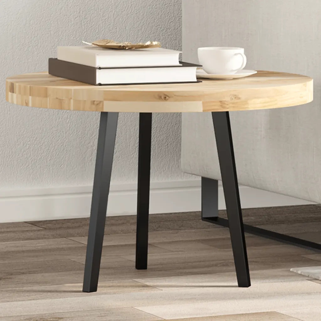 Piano Tavolo Rotondo Ã˜60x4 cm in Legno Massello di Acacia