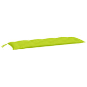 Cuscino per Panca | Cuscini per sedie Verde Brillante 150x50x3 cm in Tessuto Oxford