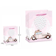 Trade Shop - 3pz Buste Busta Regalo Sacchetto 30x42x12cm Matrimoni Nozze 63978 Varie Fantasie -