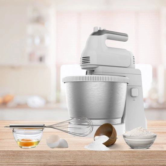 Macchina per impastare con protezione per le mani - Macchina per cucina - Macchina per impastare per impasti pesanti - Bianca
