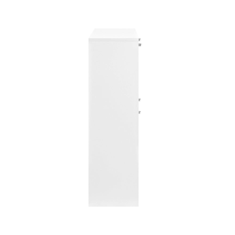 Scarpiera 4 ante in legno bianco Ginevra 105x82x24 cm