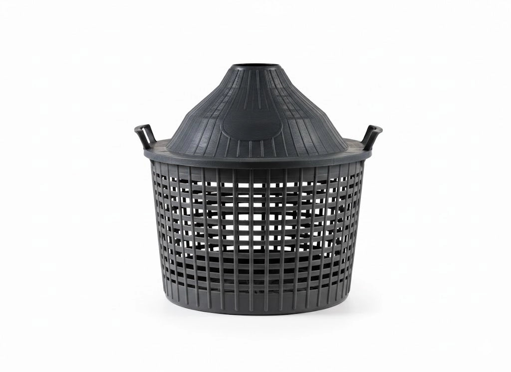 CESTO A CUPOLA IN PLASTICA PER DAMIGIANE  lt.10  forato