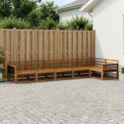 Set di divani da esterno 6 pcs Naturale