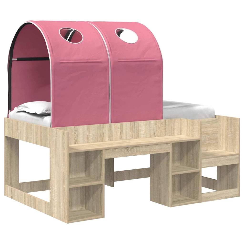Letto con Tunnel 3 pz Rovere Sonoma e Rosa Legno ingegnerizzato 3423506
