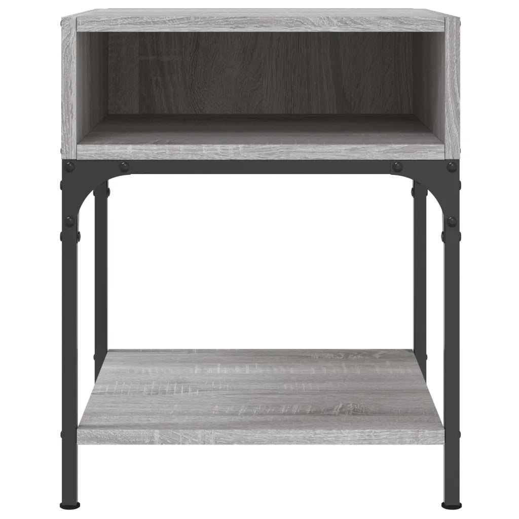 Comodini 2 pz Grigio Sonoma 40x41x50 cm in Legno Multistrato 825880