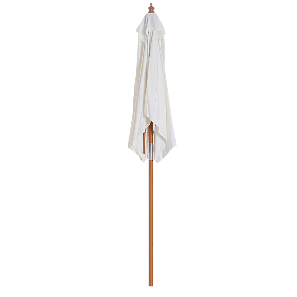 Parasole rettangolare inclinabile per esterno ¨C zephmum ¨C legno e polyester alta densit¨¤ 2x1.5x2.3 m crema