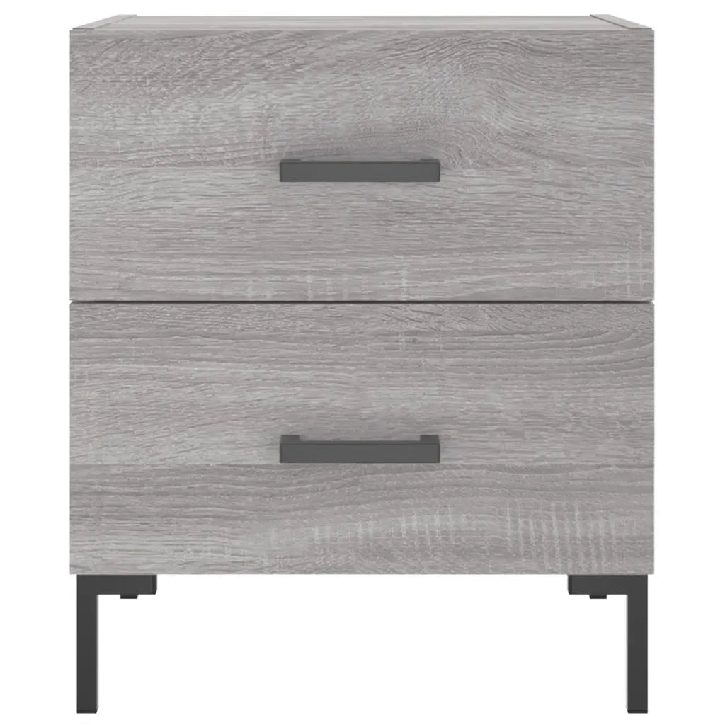Comodino | Armadio da Notte | Mobiletto da notte Grigio Sonoma 40x35x47,5 cm in Legno Multistrato