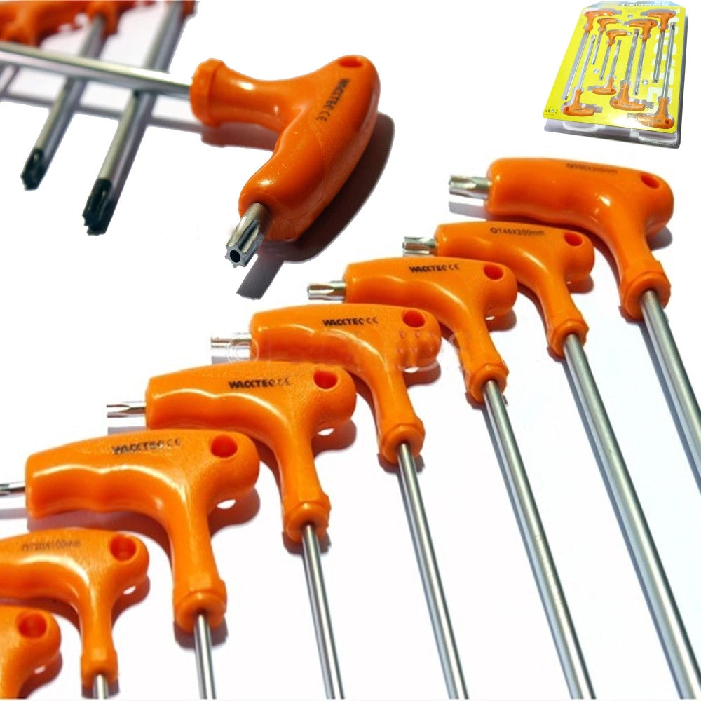 Trade Shop - Set 7 Chiavi Chiavini Torx A T Professionali Manico Modello A T Fai Da Te -