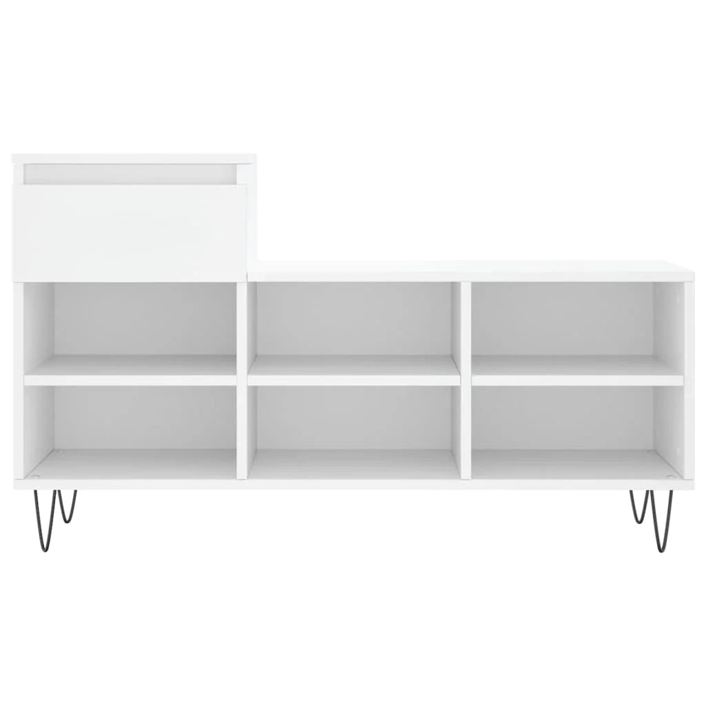 Scarpiera mobile contenitore per scarpe mobile per ingresso/corridoio/soggiorno 102 x 36 x 60 cm legno ingegnerizzato bianco 02_0021434