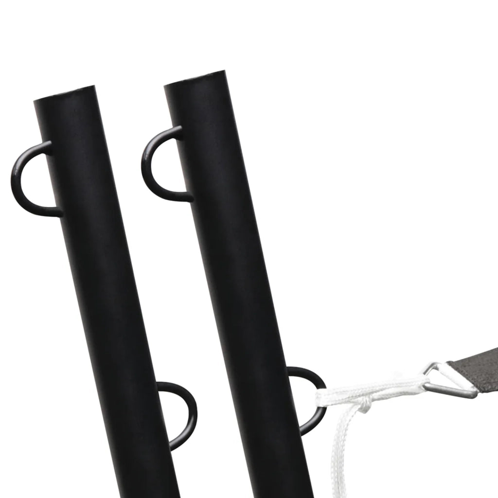 IDMarket - Set di 2 pali per vele ombreggianti H.220 CM con pali e basi in acciaio