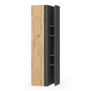 Vicco mobile bagno Antracite/Artisan 35 x 120 cm con 4 scomparti portaoggetti