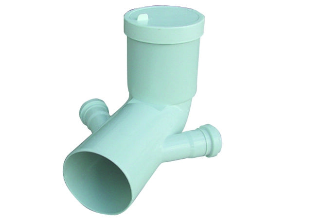 CURVA BIANCA WC PROLUNGATA ATTACCO BICCHIERE DOPPIO  VALSIR- Diam. 110 / 40- VALSI- pezzi 1