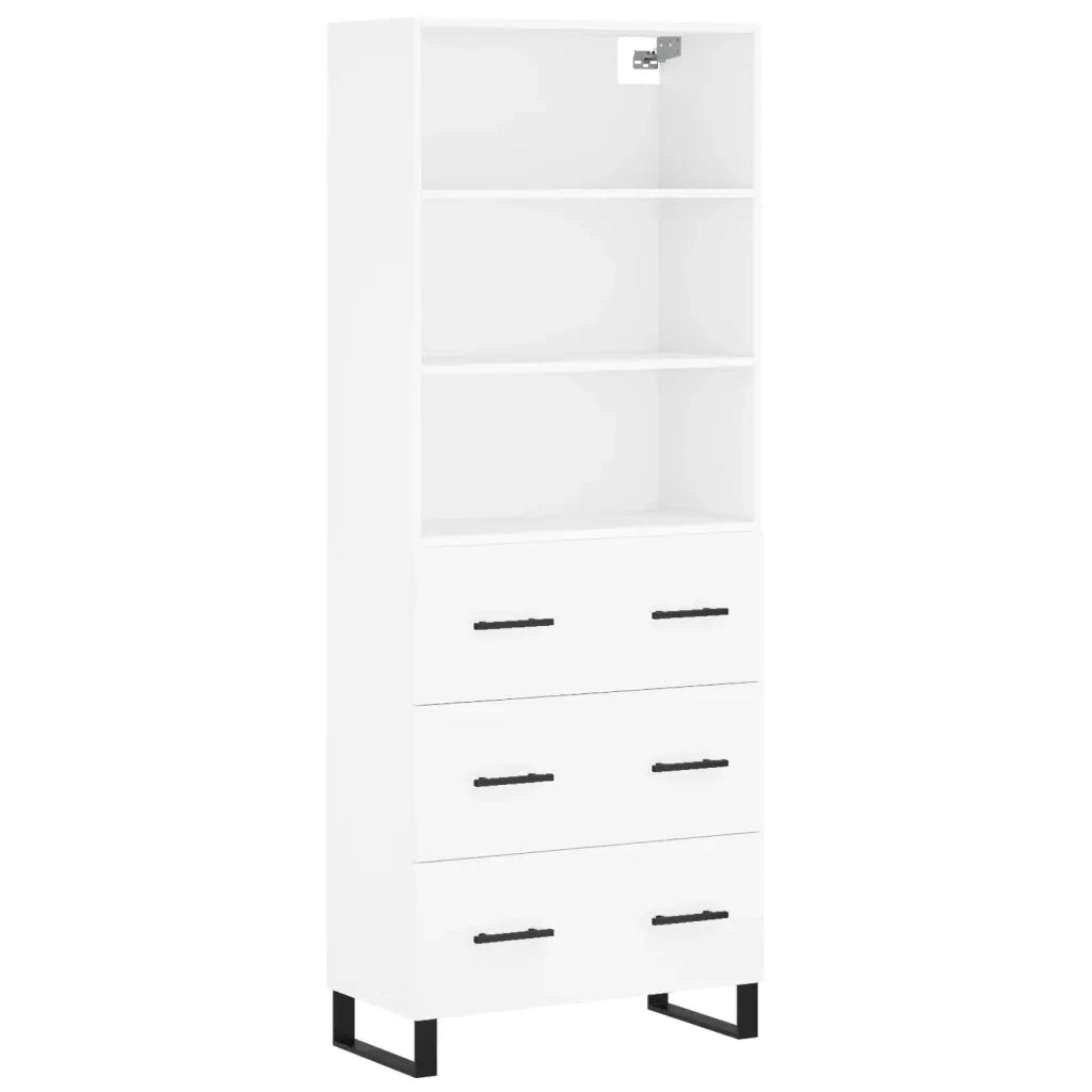 Credenza Bianca 69,5x34x180 cm in Legno Multistratocod mxl 125415