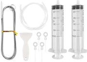 Set di pulizia per frigorifero 9 pezzi - Set di pulizia per fessure di scarico e spirale di pulizia per tubi - Penna di pulizia per frigorifero e strumenti di pulizia per cucina - 9 pezzi - Pulizia efficace e manutenzione del tuo frigorifero