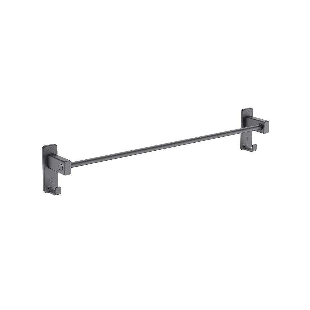 Porta salviette 60 cm accorciabile nero opaco - Serie Blend
