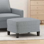Poggiapiedi Grigio Chiaro 60x50x41 cm in Tessuto 349327