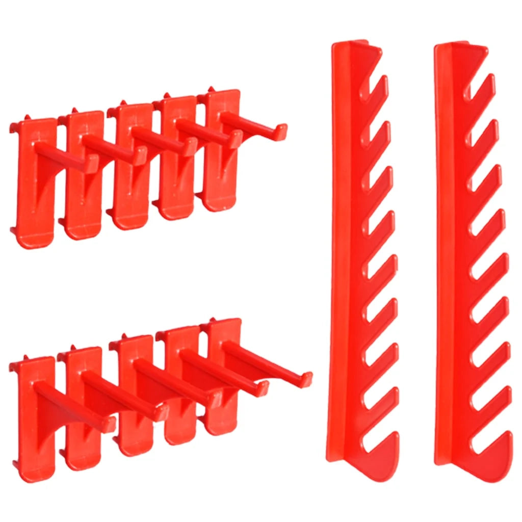 Kit contenitore portaoggetti e pannello da parete da 29 pezzi rosso e nero 02_0003847