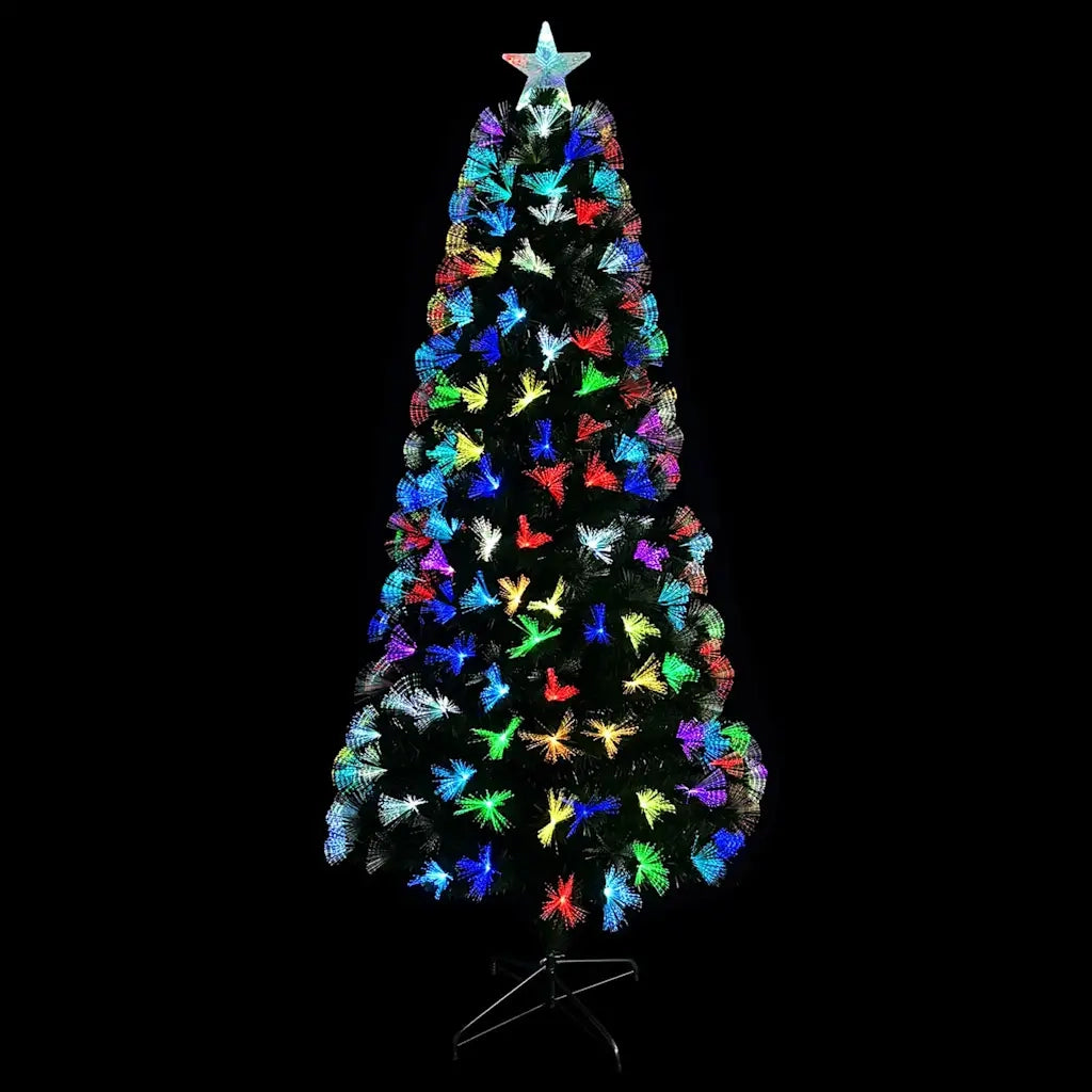 Albero di Natale artificiale con 250 LED Verde 210 cm PVC