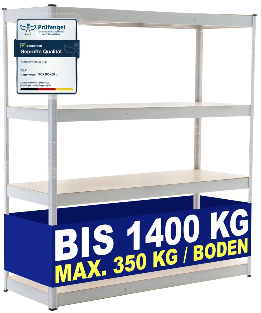 Scaffale Zincato Professionale 160x60x180 bianco