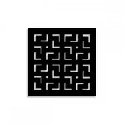 LABYRINTH -M- - Pannello in PVC traforato - Parasole Colore: nero, Misura: 73x73 cm