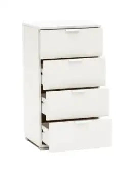 Cassettiera 4 cassetti bianco già montato L45 H85 P38