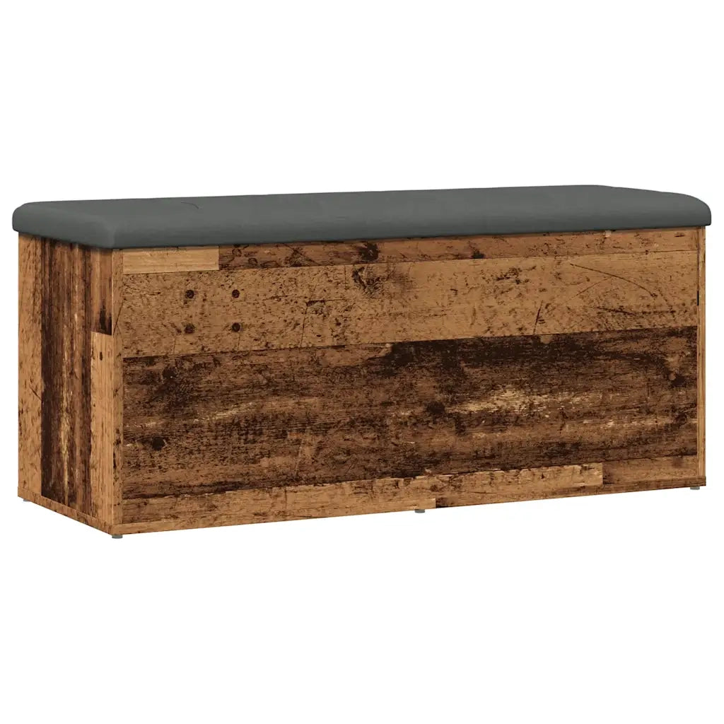 Panca Portaoggetti Legno Antico 102x42x45 cm Legno Multistrato