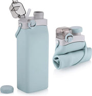 Ottimale Colla Waterfles 600 ml con Rietje - Resistente al Calore e Lekvrij - Blu - Per Esterno, Corsa e Campeggio