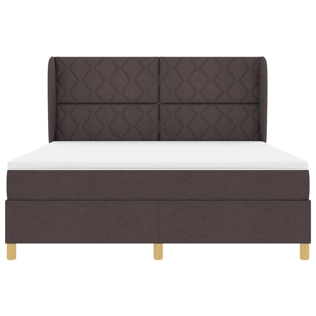Letto con molle e materasso Grigio Scuro 90x190 cm Tessuto 3340833